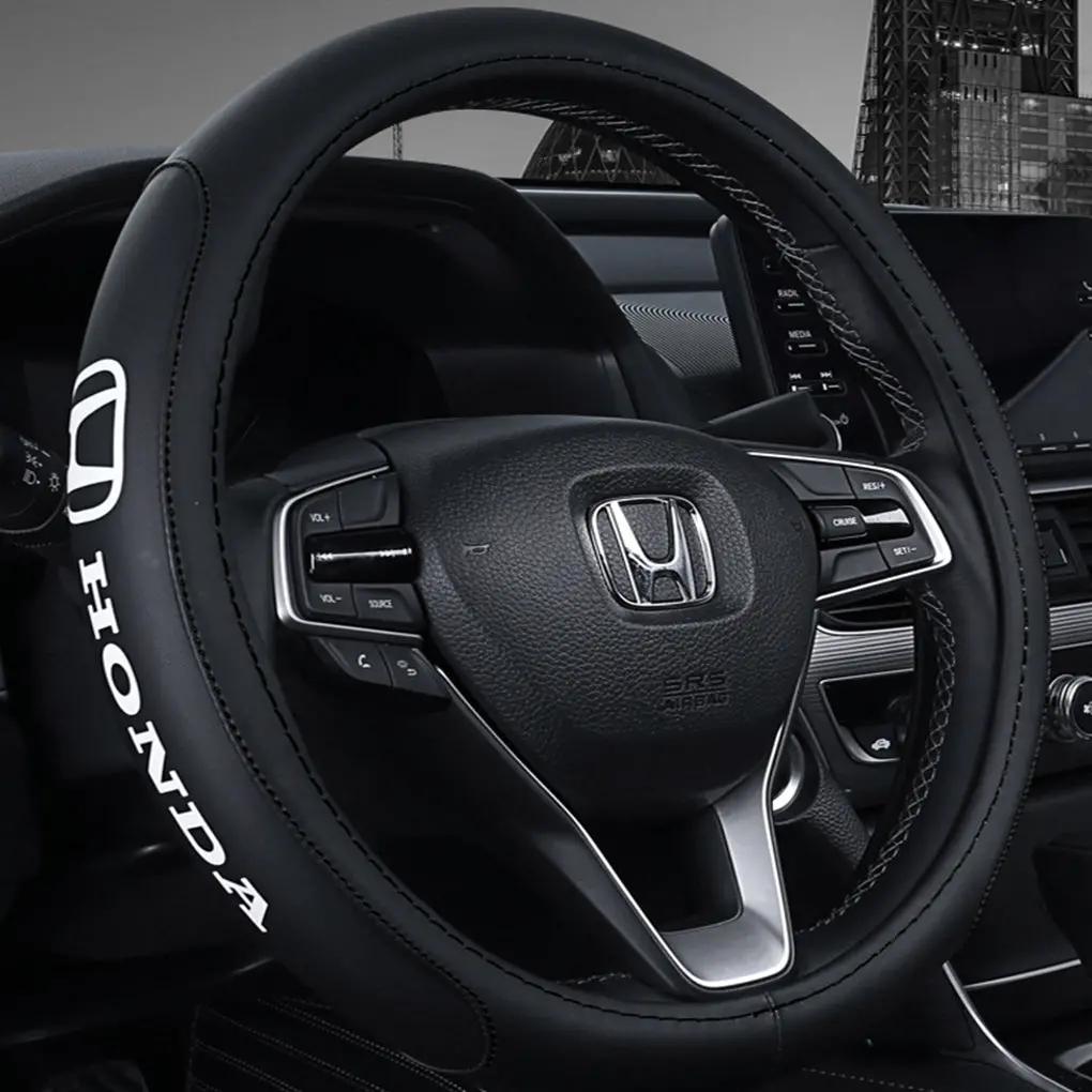 Honda Pvc Leather Steering Wheel Cover Fits Most Japanese Cars (High Quality) 1