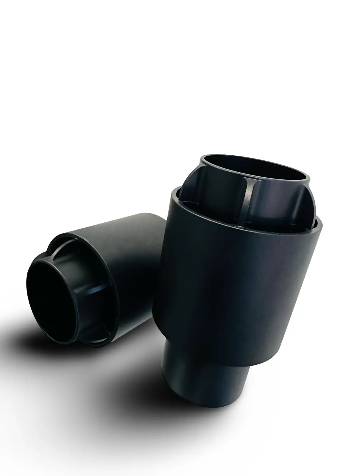 Black Anodized Cnc Metal 935 Style Exhaust Tips  2.25 Inlet .Set 1