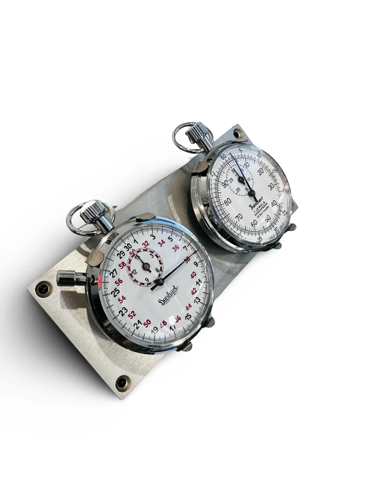 Vintage Hanhart Premier 7 Jewel Split Second Chronograph Shockproof Stop Watch & 7 Jewels Lever 1