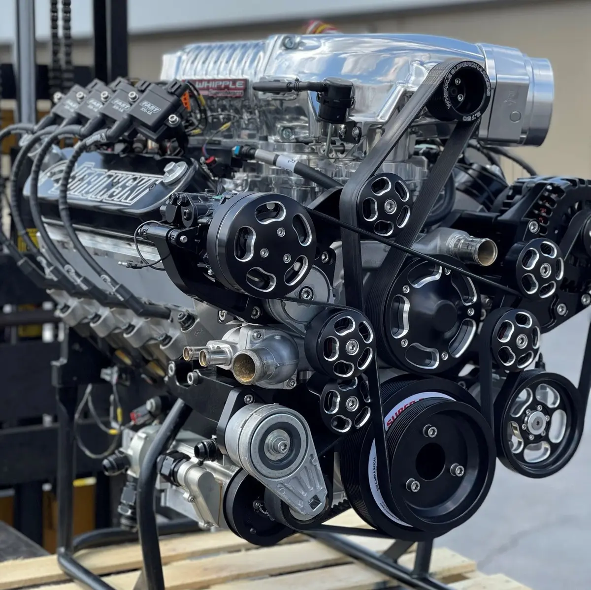 1,200 Hp 3.0L Whipple Supercharged Ls Engine. Includes Serpentine System & Holley Ems 1