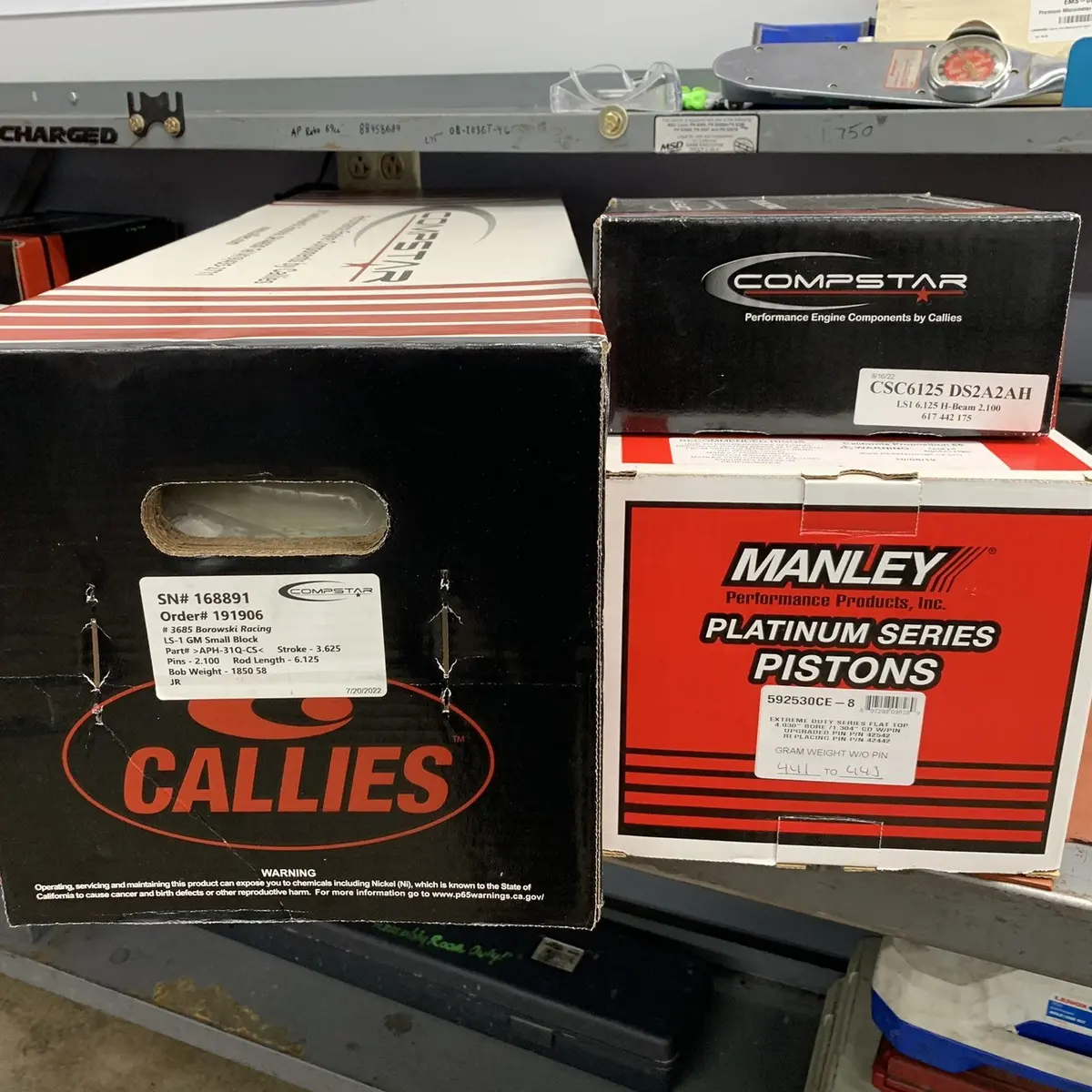 Ls Rotating Assembly - Callies Compstar 8-Cwt Crank & Rods, Manley 4.030 Flat Tops 1