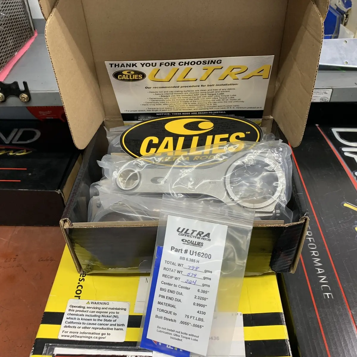 Callies Bbc Ultra H-Beam Connecting Rod, 6.385" Length 1