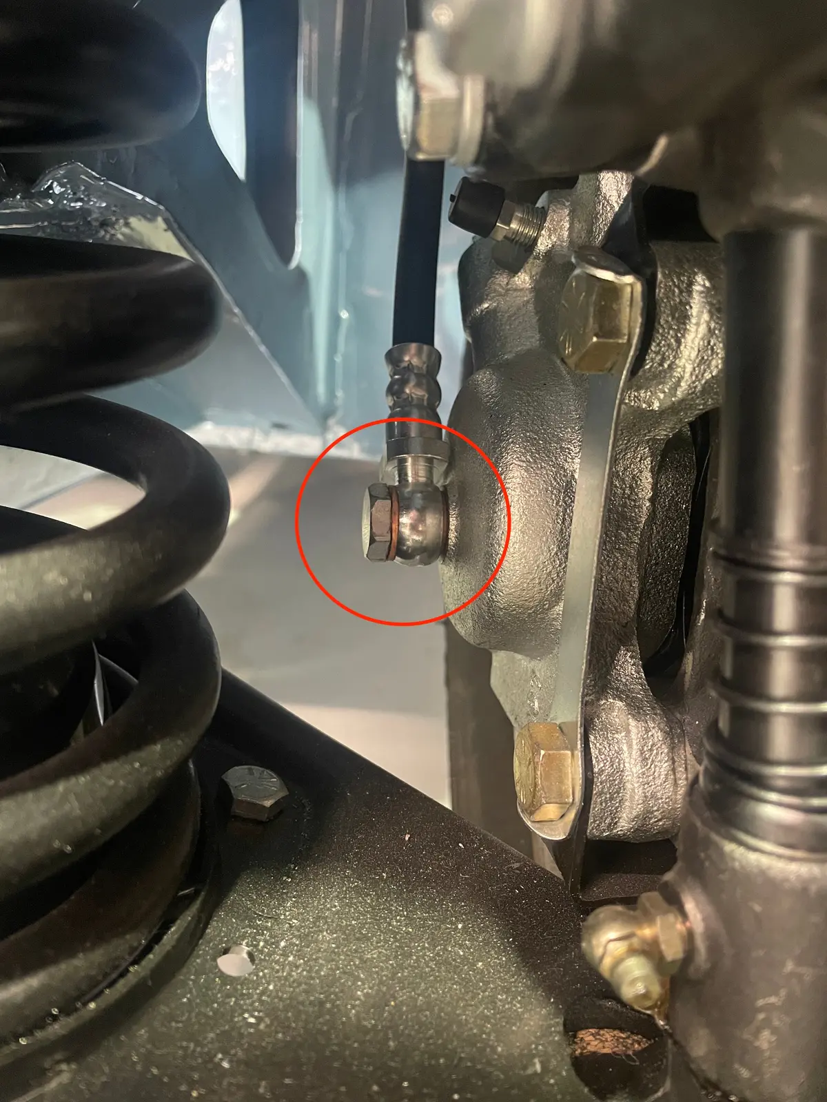 Front Brake Caliper Banjo Bolt (All Spridgets) 1