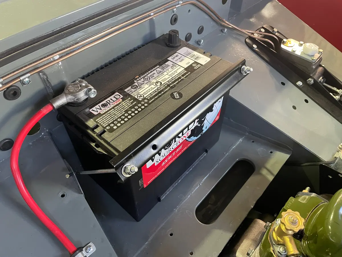 Battery Hold Down Bar- Bar Only (All Spridgets) 1