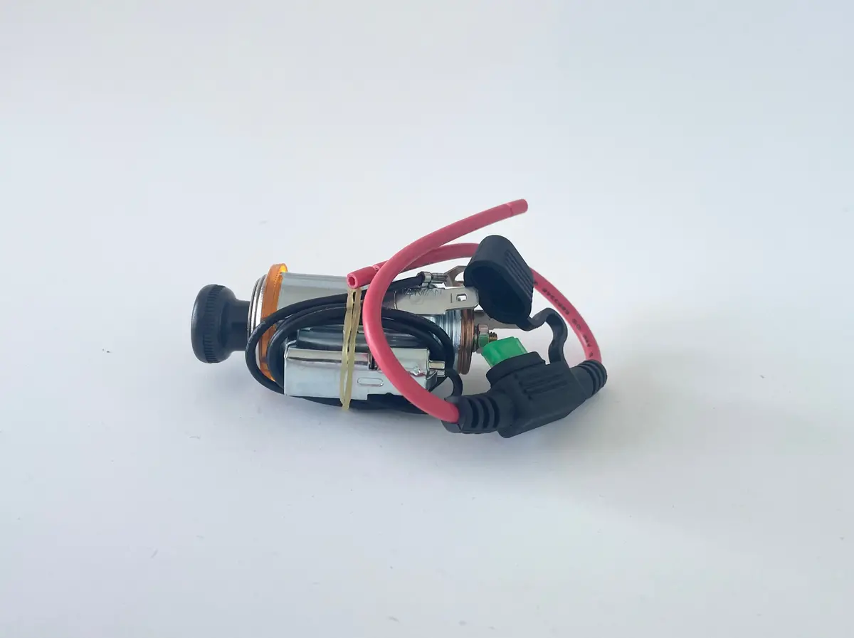 Cigarette Lighter Kit For Dashboard Washer Pump Hole 1