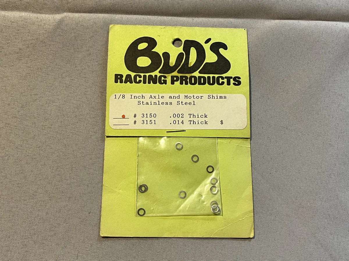 Bud’S Racing Products 1/8” Axle And Motor Shims 1