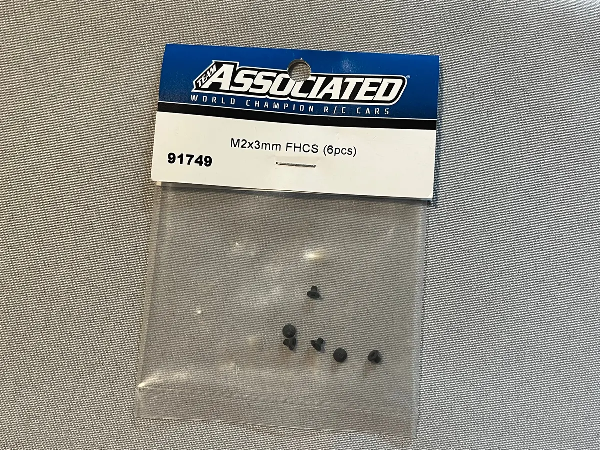 Team Associated 91749 M2x3mm Flat Head Screws 1