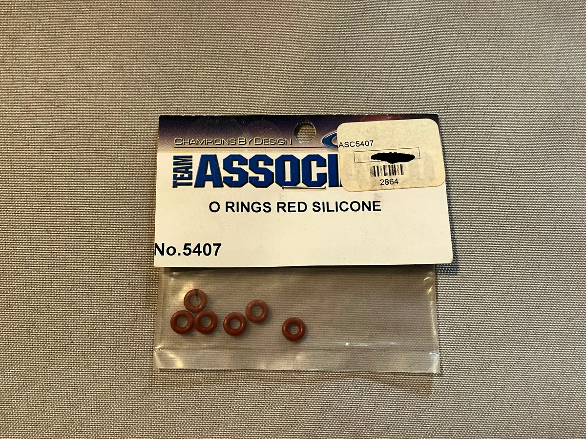 Team Associated 5407 O-Rings – Red Silicone 1