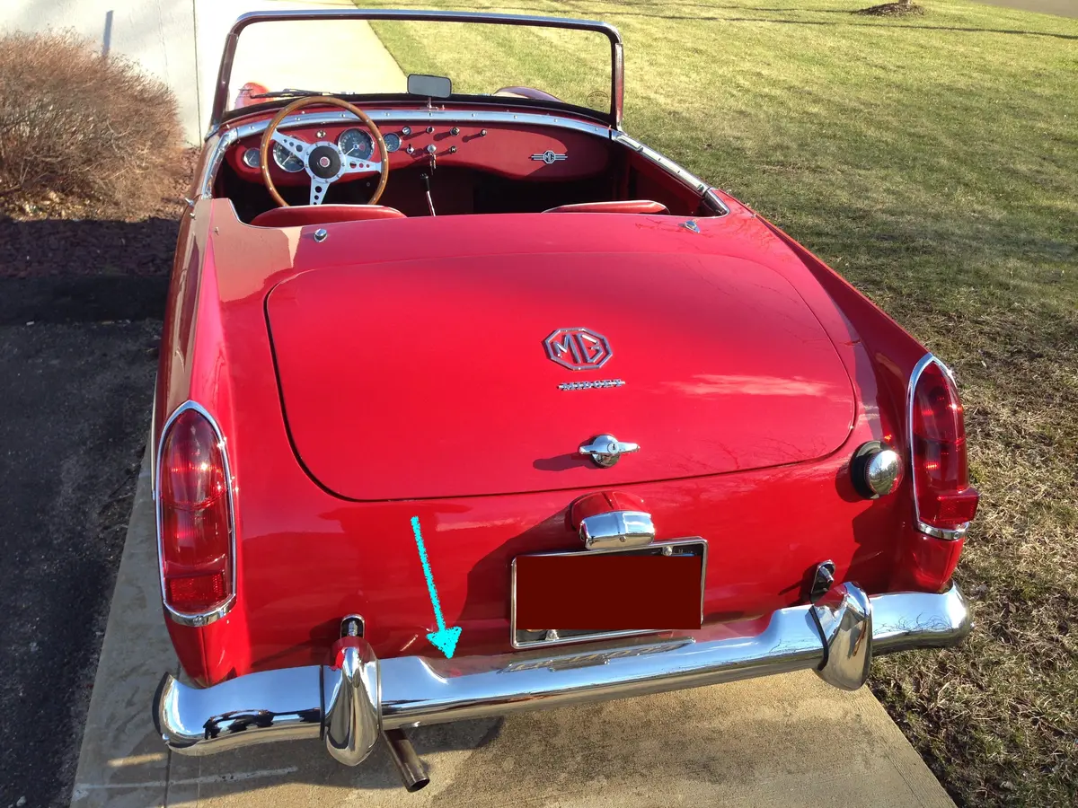Spridget Rear Bumper Bar ('61-'69) 1