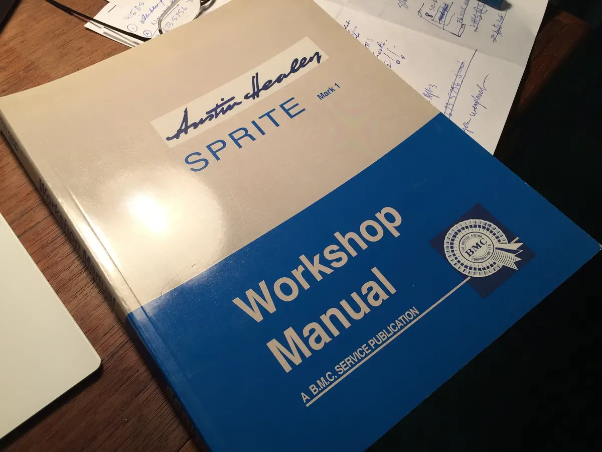 Original Sprite Mk 1 Bmc Workshop Manual Reproduction 1
