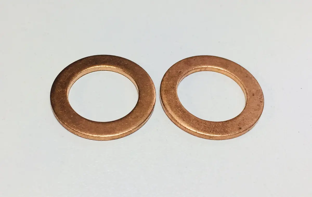 Oil Filter Bridge Line/Banjo Bolt Copper Washer, Pair (948-1275) 1