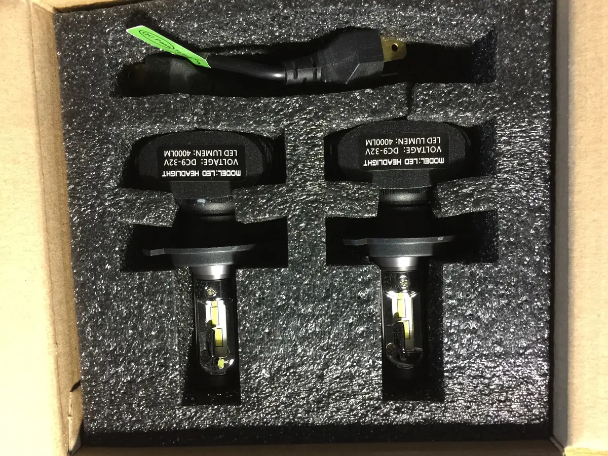 Pair Of Led Replacement Headlight Bulbs H4 Type (All Spridgets) 1