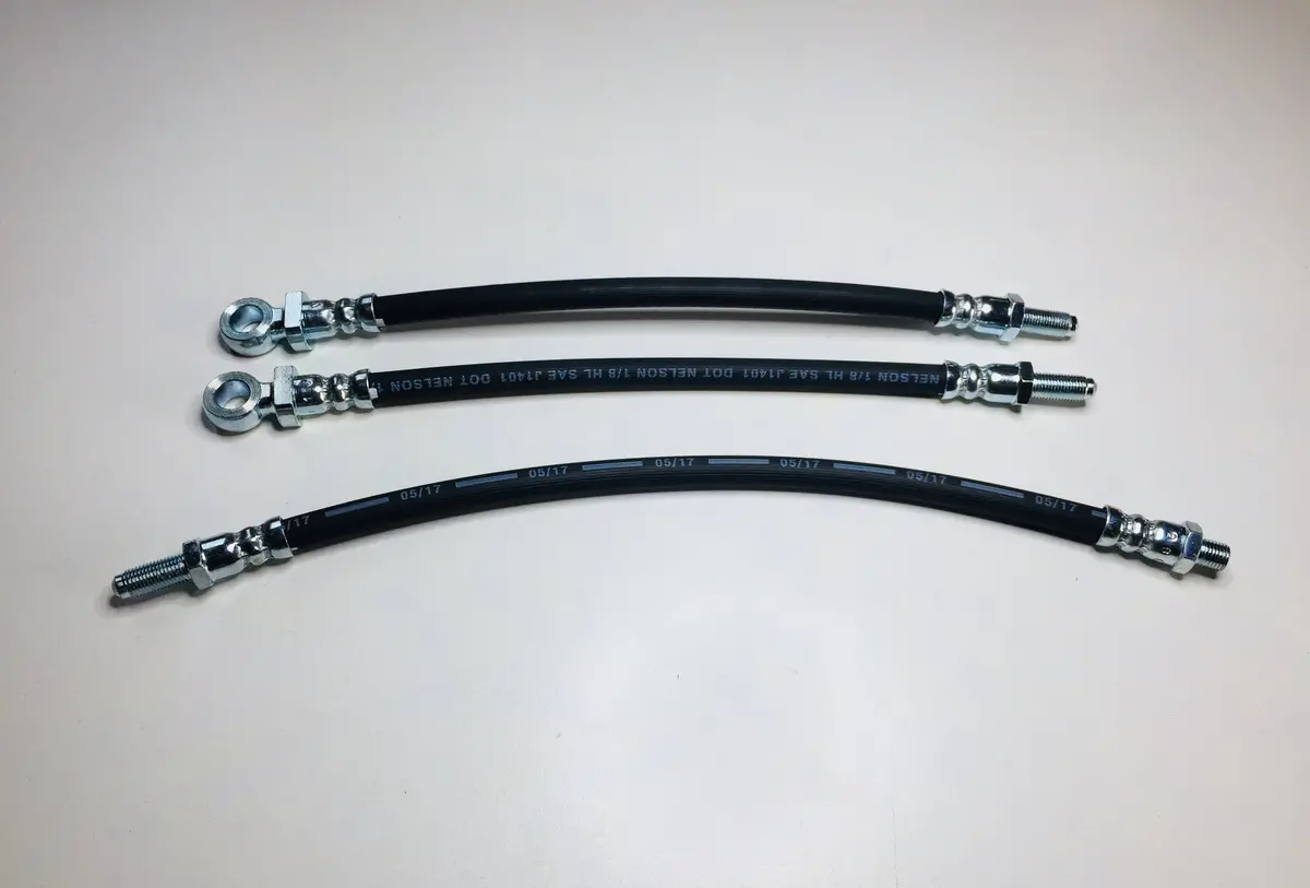 Brake Hose Kit - Cars With Front Disc Brakes (All Spridgets) 1