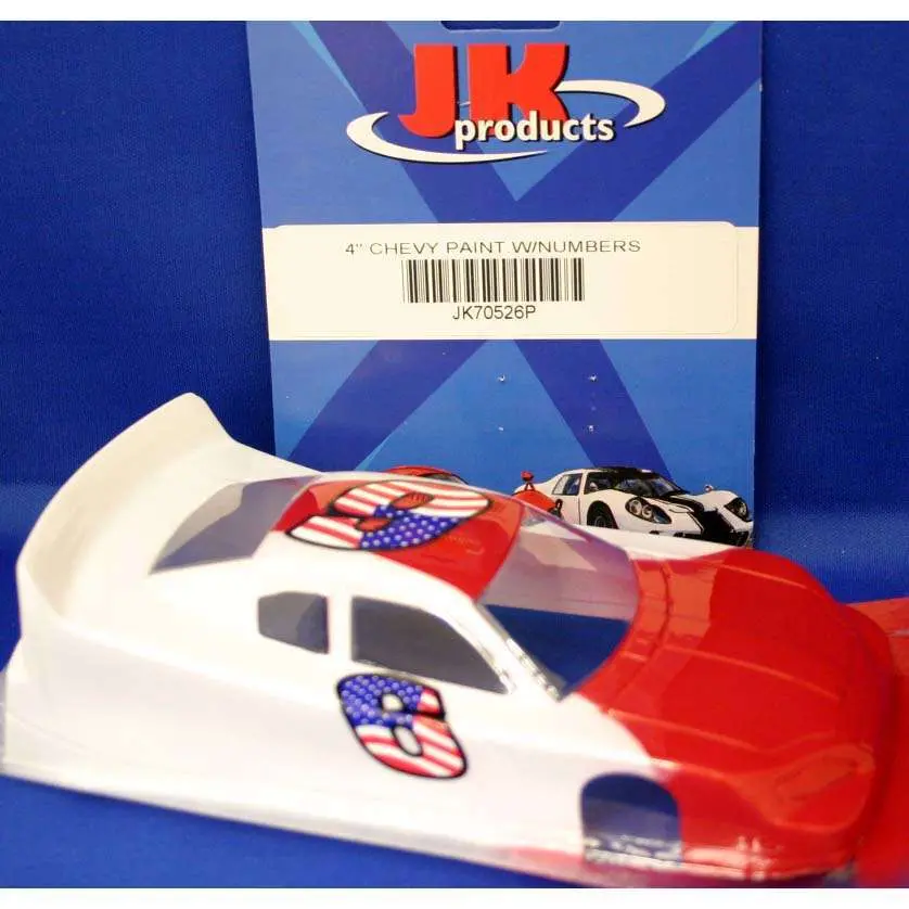 Jkp 4" Painted Body W/ Number Random Colors 0.10 1