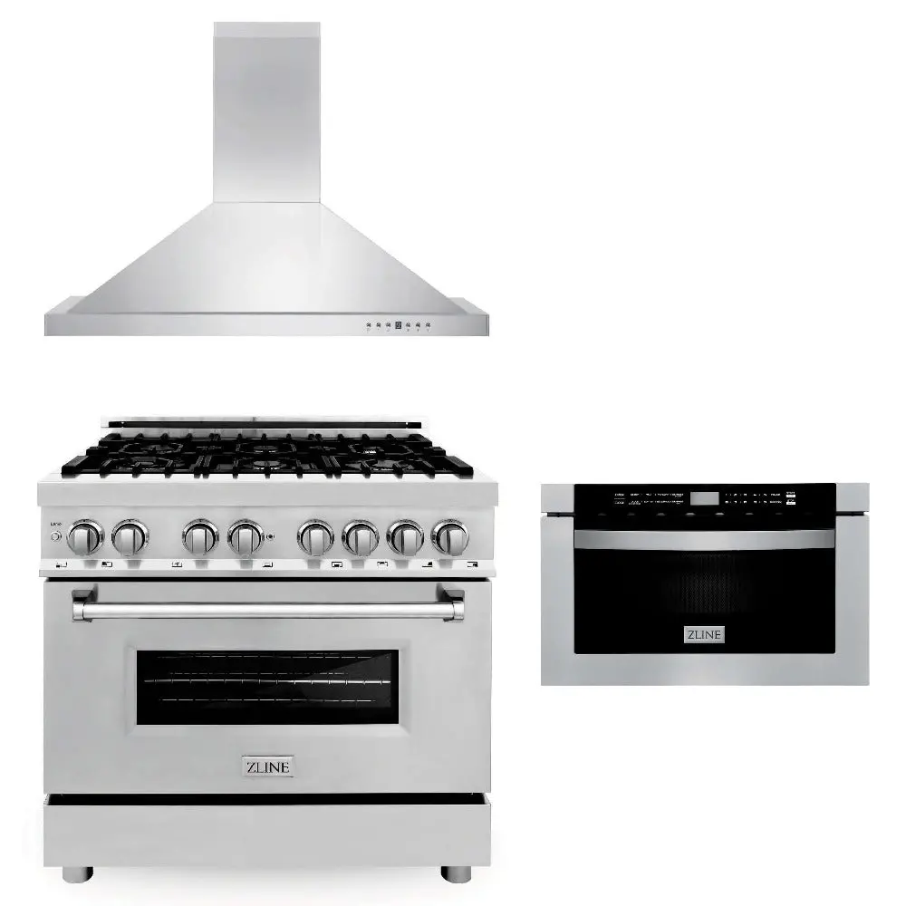 Z-Line Kitchen Packages Model 3Kp-Rarh36-Mw 1