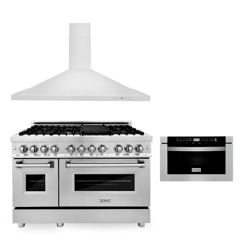 Z-Line Kitchen Packages Model 3Kp-Rarh48-Mw 1