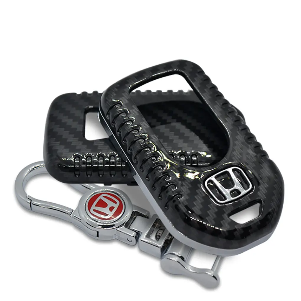 Honda Carbon Fiber Keycase Hard Plastic Key Fob Case 1