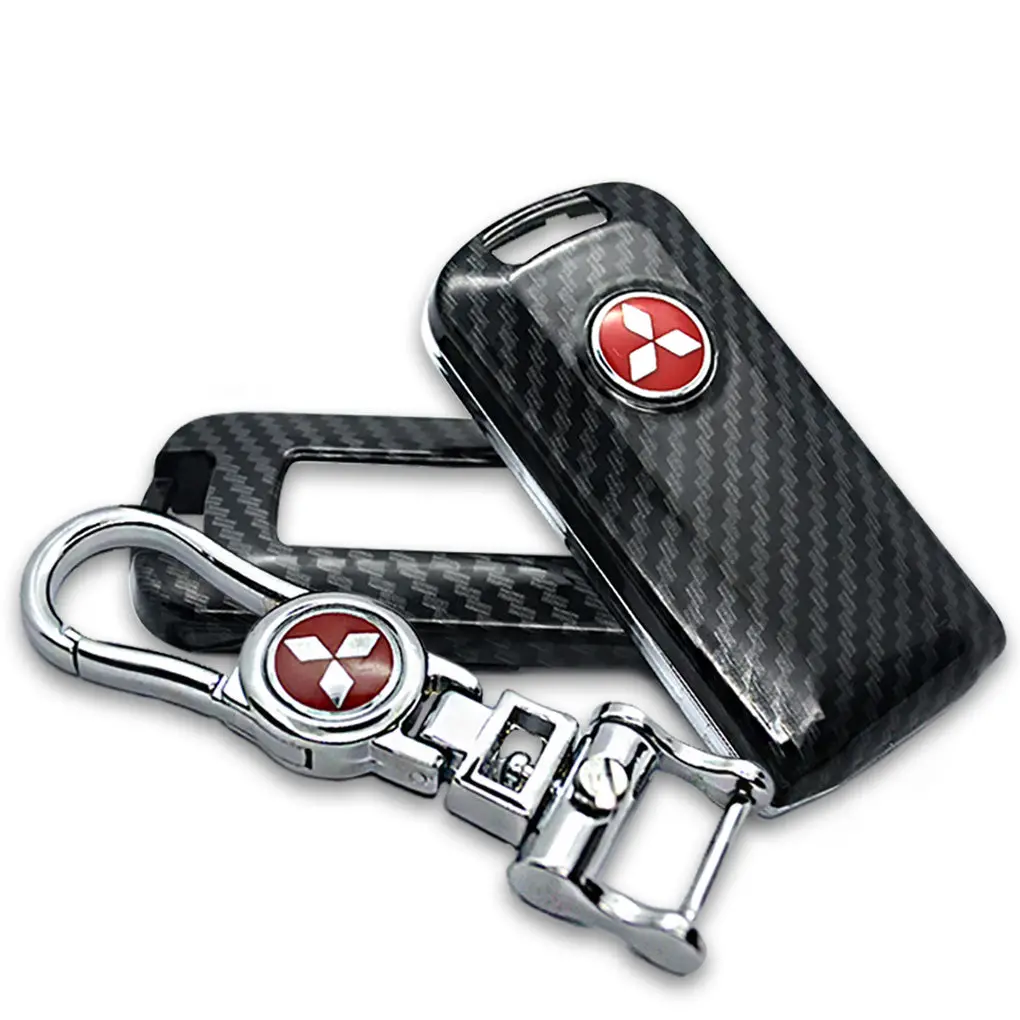 Mitsubishi Carbon Fiber Keycase Hard Plastic Key Fob Case 1