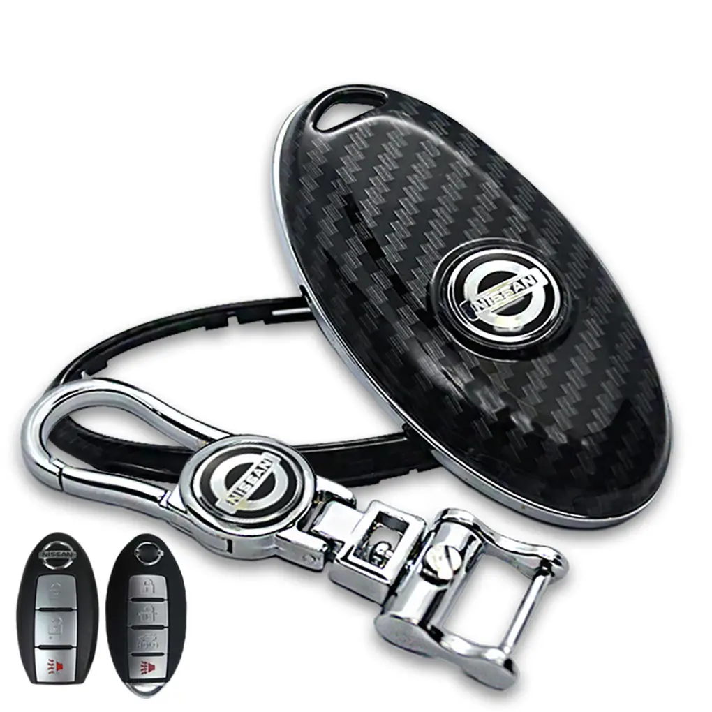 Nissan Carbon Fiber Keycase Hard Plastic Key Fob Case 1
