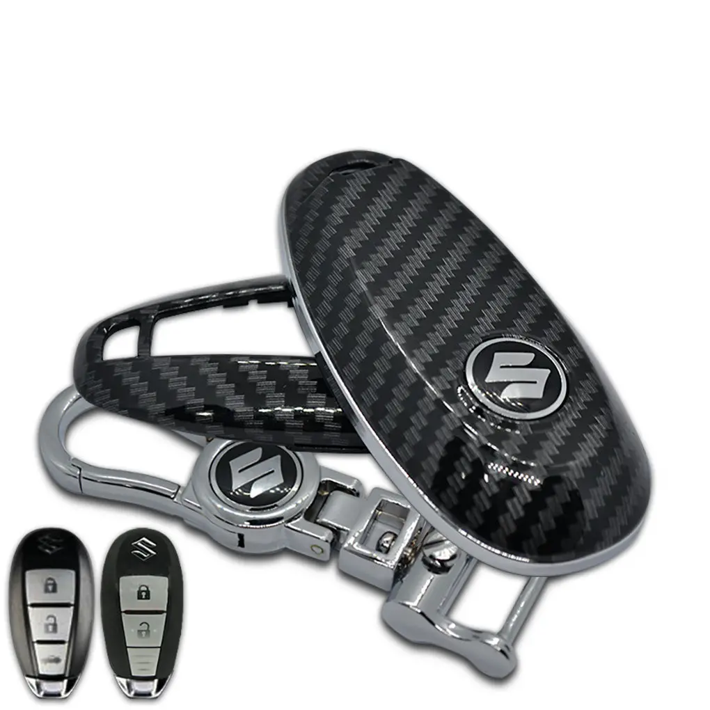 Suzuki Carbon Fiber Keycase Hard Plastic Key Fob Case 1