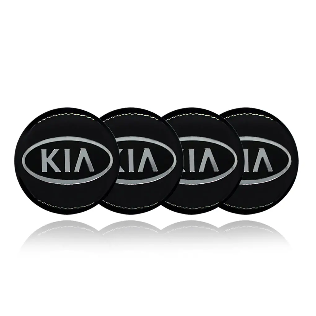 Kia Car Center Wheel Cap Badge Aluminum Metal Sticker 1