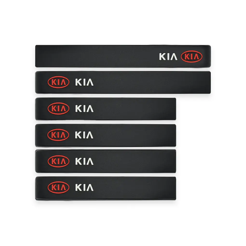 6Pcs Kia Car Sticker Door Guard And Side Mirror Protector 1