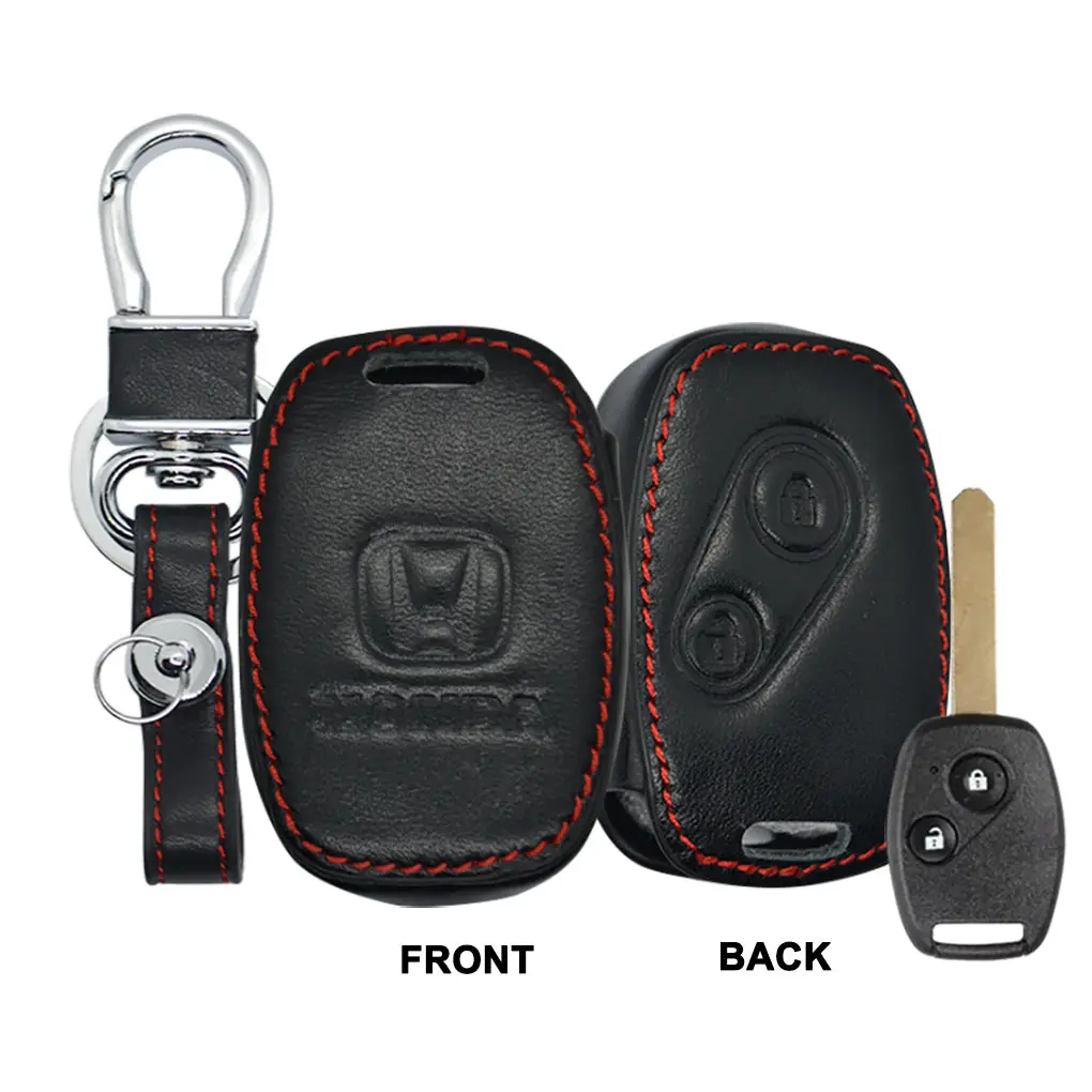 Honda Leather Car Key Remote Holder (High Quality) 1