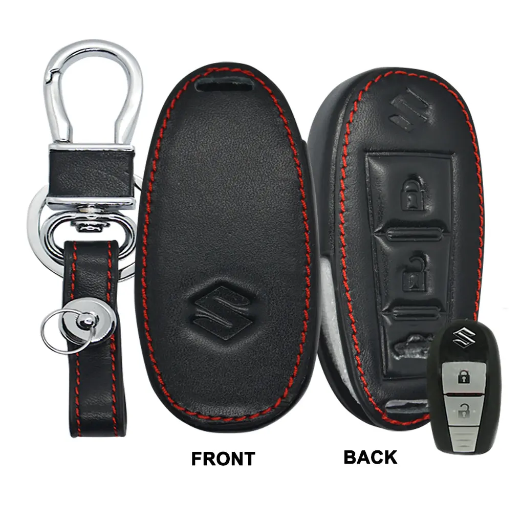 Suzuki Leather Car Key Remote Holder  (High Quality) 1