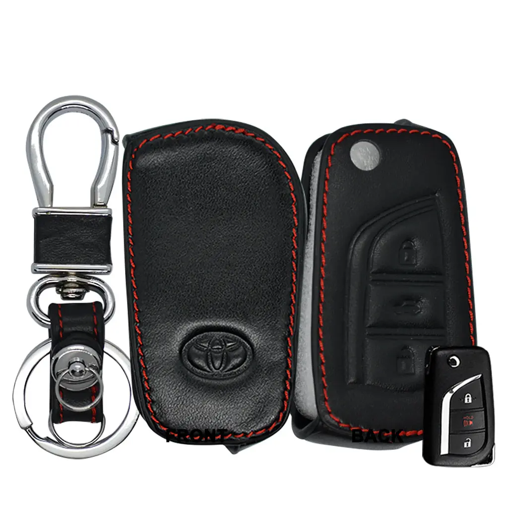 Toyota Leather Car Key Remote Holder (High Quality) 1