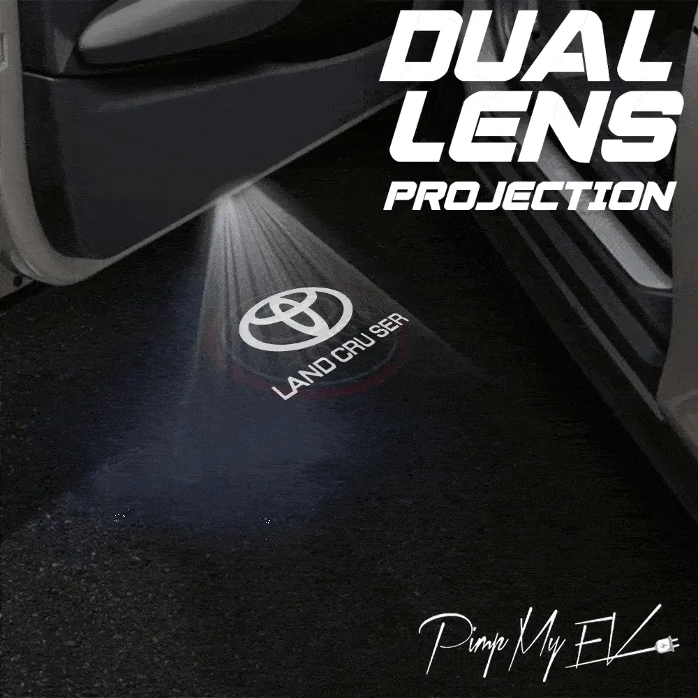Toyota Land Cruiser J200/J300 Dynamic Dual Lens Premium Door Puddle Lights Multiple Designs 2008-2026 1