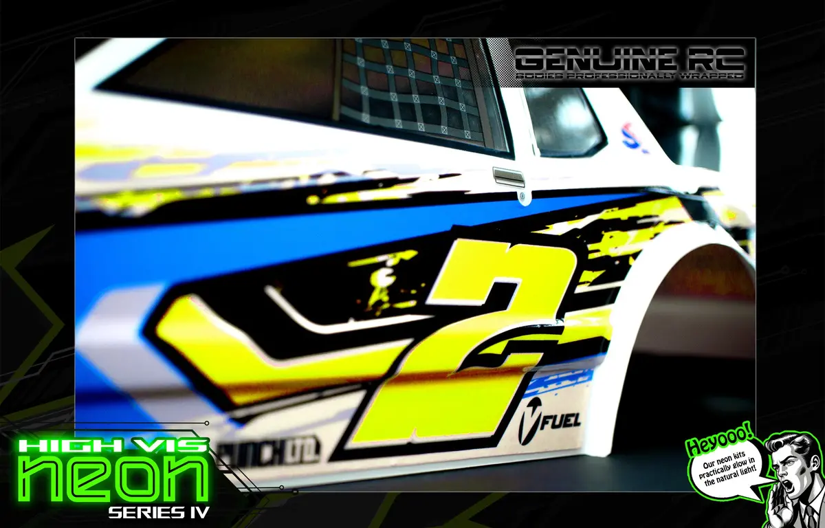 'Neon Series Iv' -Yellow- Fluorescent Pre-Wrapped Genuine Associated Sr10 Sr10m Body Asc71192 2