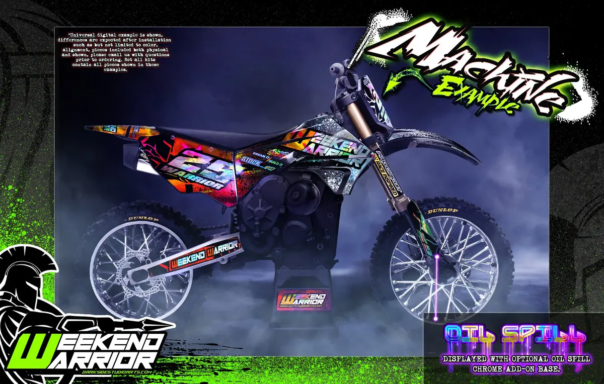 'Weekend Warrior' Customizeable Graphics Kit Fits Losi Promoto-Supermoto Mx Hop-Up Parts 1