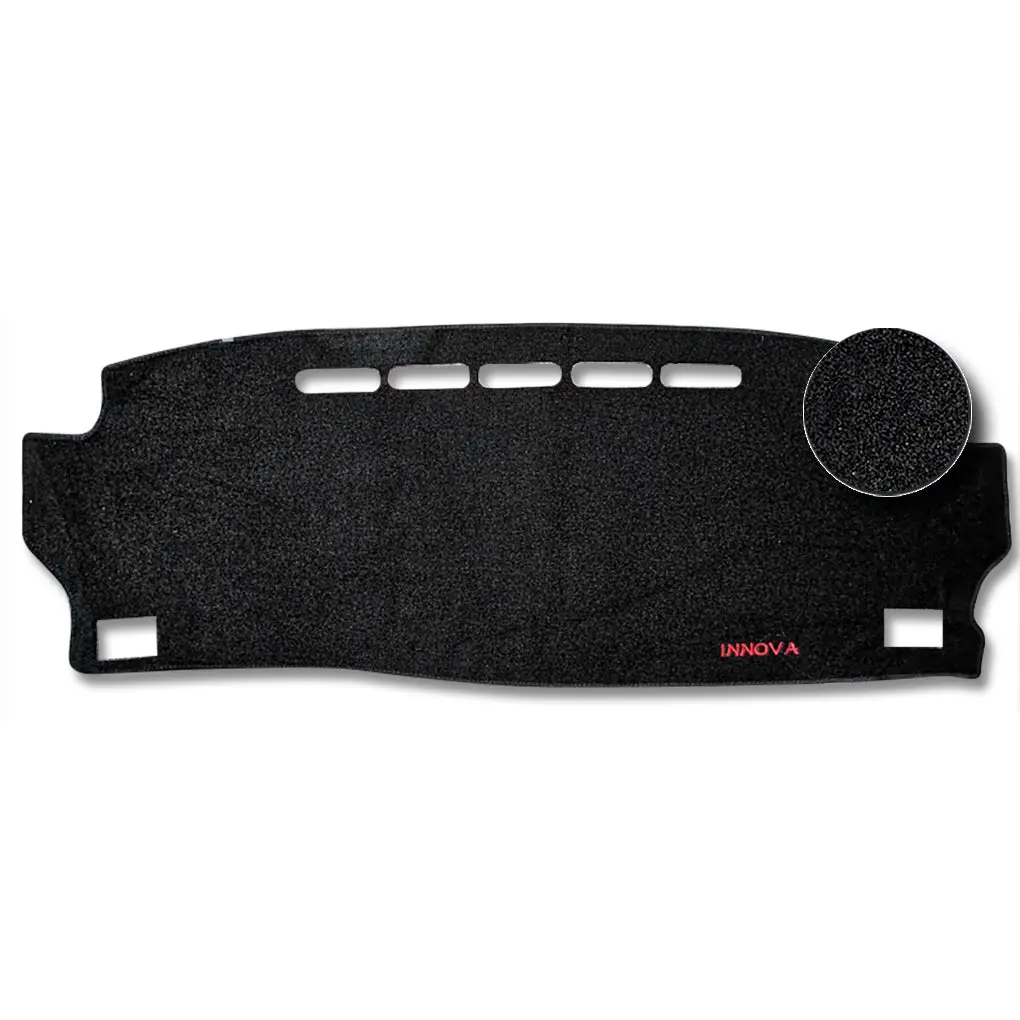 Dashboard Cover For Toyota Innova  2016-2019 (Leatherette/Felt/Abstract Floral Material) 2
