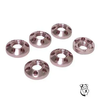 Mid-America Guide Nuts - Aluminum Pin Drive Pink 1