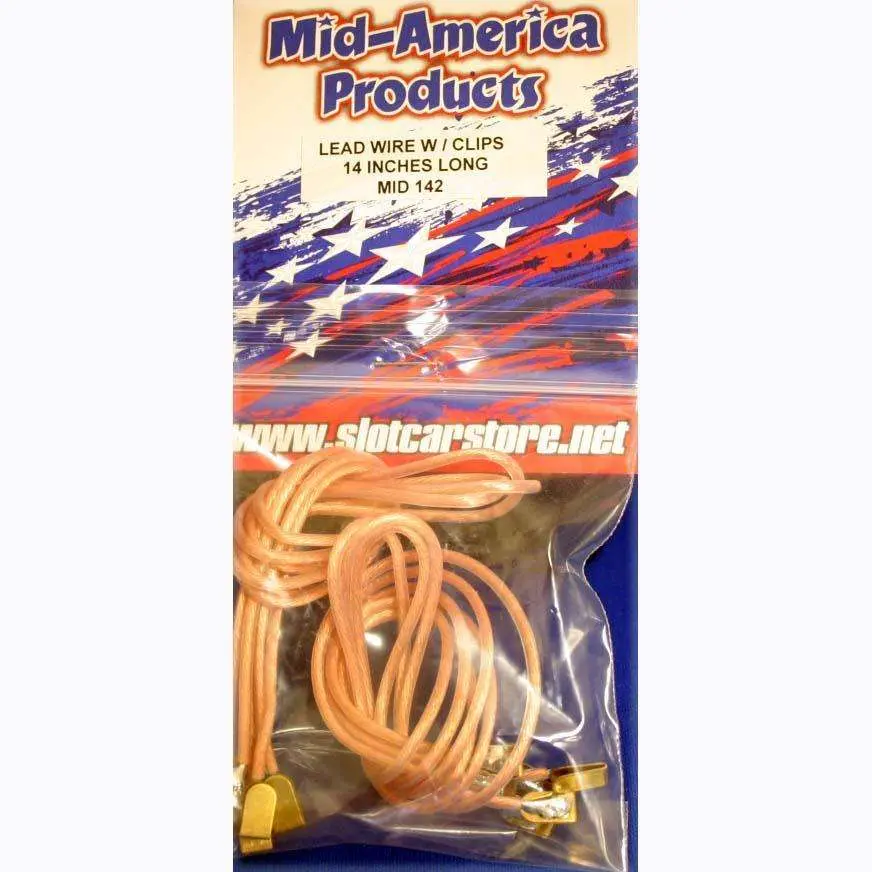 Mid America 14" Long Lead Wire With Clips 1