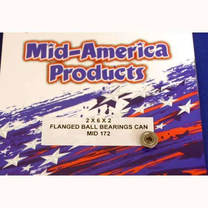 Mid-America 2 X 6 X 2 Flanged Can Ball Bearing 1