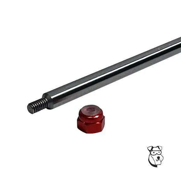 Mid-America Threaded Front 1/8" Axle W/ Aluminum Lock Nuts, 1