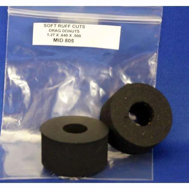 Mid-America Soft Ruff Cuts Drag Donuts 1.27 X .640 500 Hole (1Pr) 1