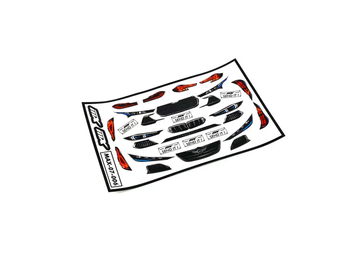 Mxlr Race Headlight Sticker Sheet (3 Designs On One Sheet) 1