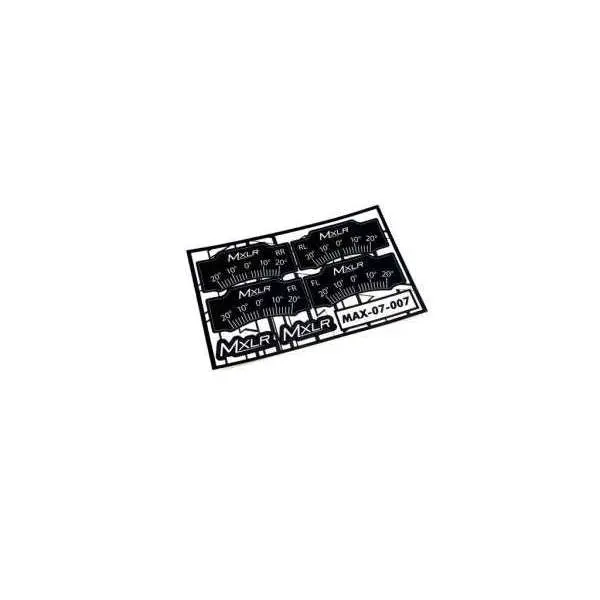 Mxlr Caster Setup System Correction Sticker 1