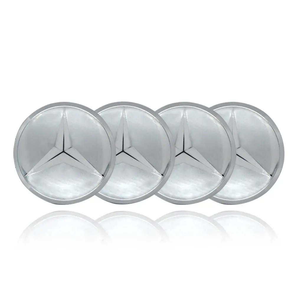 Mercedez Benz Car Center Wheel Cap Badge Aluminum Metal Sticker 2