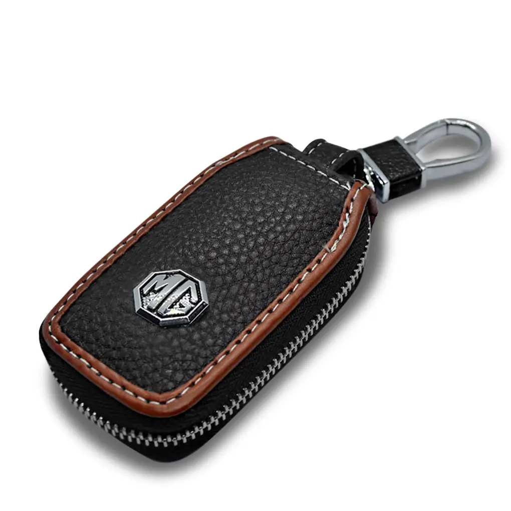 Morris Garages Leather Metal Universal Car Key Remote Holder Car Key Case 2