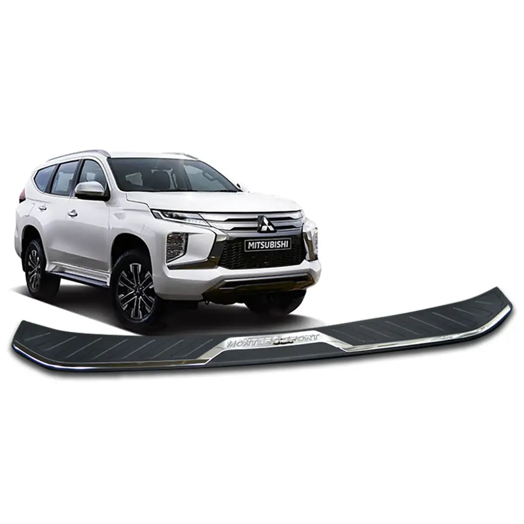 Montero Sport 2020 Thailand Rear Bumper Guard With Chrome 1