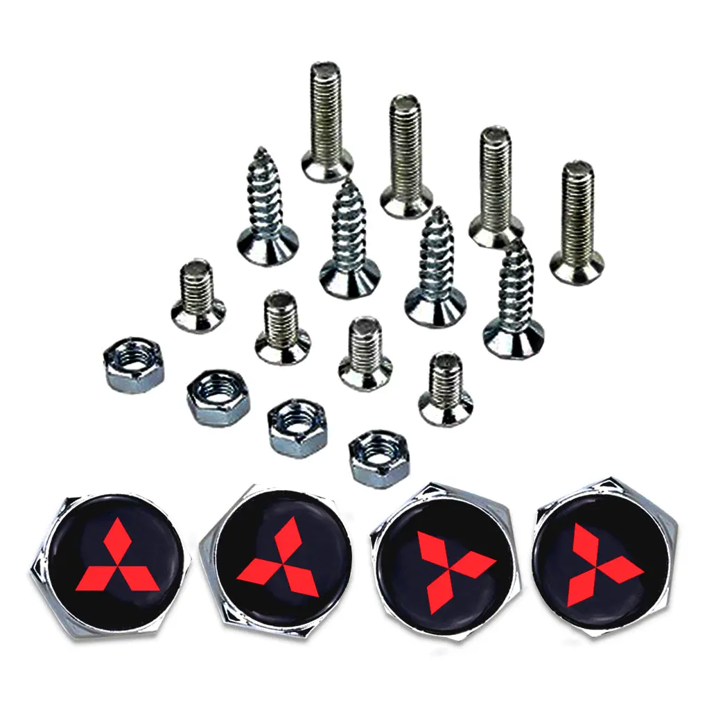 Mitsubishi Car License Plate Frame Screws 1