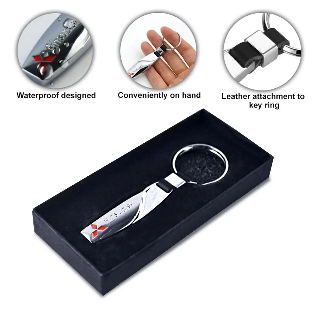Keychain Keyring Holder Logo For Mitsubishi 1