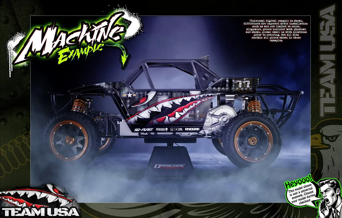 'Team Usa' Themed Wrap Fits Kraken Rc® | Sx5 Sidewinder | Tsk | Tsk-B | Vekta.5 | Vesla.5 1