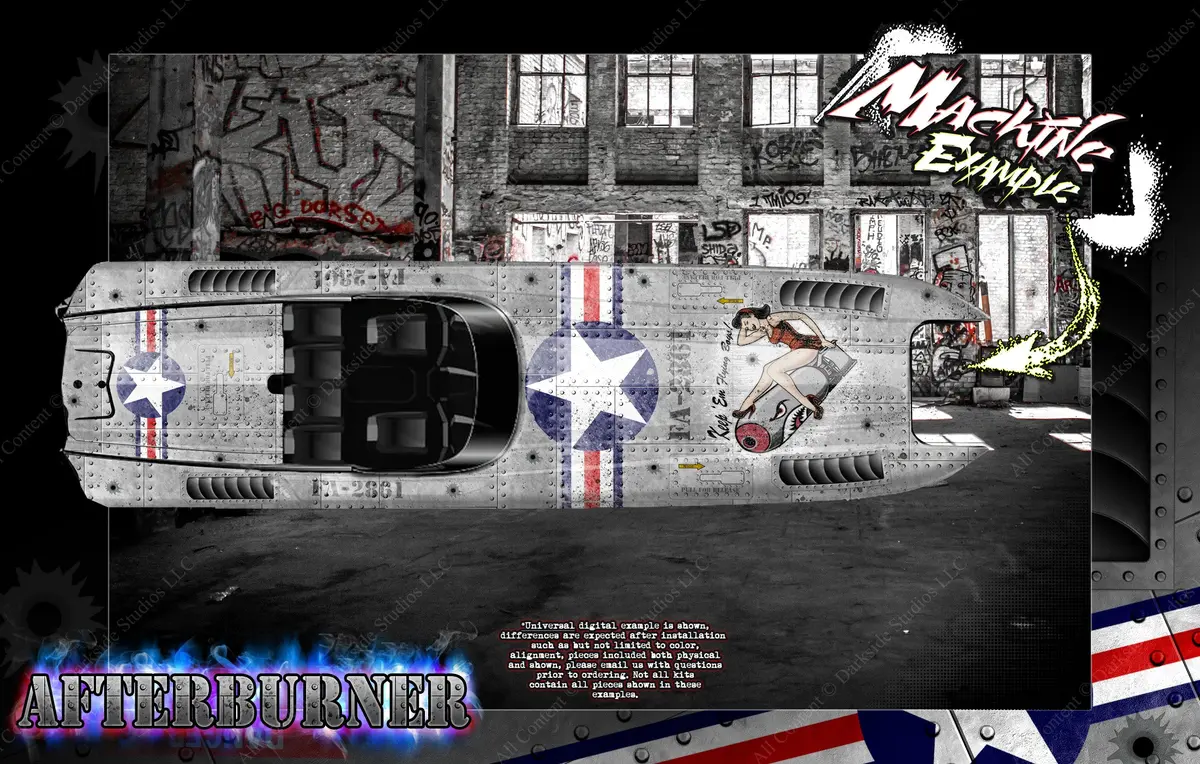 'Afterburner' Graphics Wrap Skin Decal Kit Fits Traxxas Spartan 5711X / 5764 1