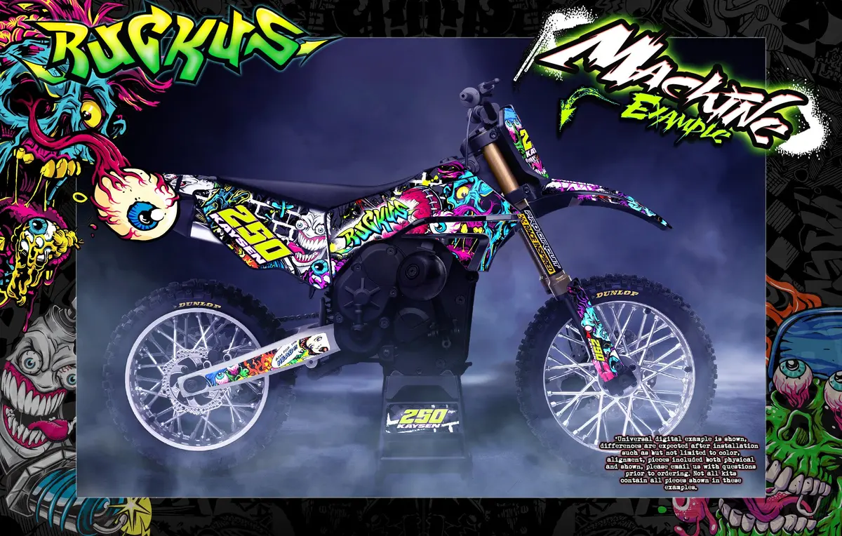 'Ruckus' Customizeable Graphics Kit Fits Losi Promoto-Supermoto Mx Hop-Up Parts Accessories 1