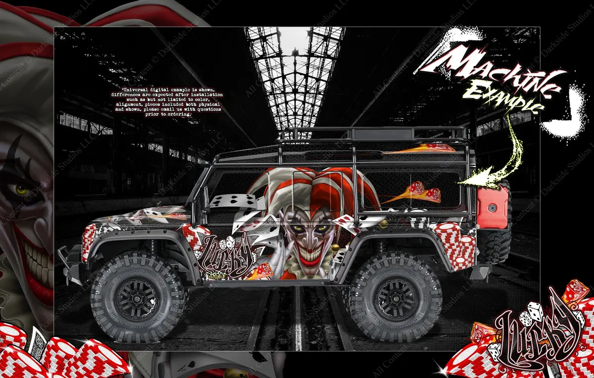 'Lucky' Themed Graphics Skin Fits Traxxas Trx-4 Defender Sport 1