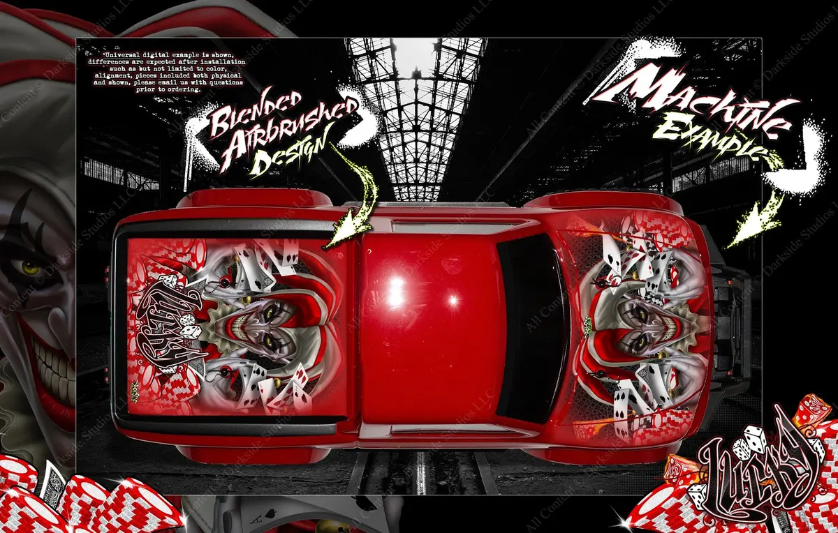'Lucky' Graphics Wrap Skin Fits Traxxas Trx-4 Sport # Tra8111 Airbrushed Style Decals 1